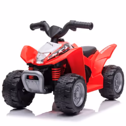 Divertente e colorato il quad a trazione elettrica 6 volt 4.5 Ah con batteria ricaricabile integrata, licenza Honda per bambi ...