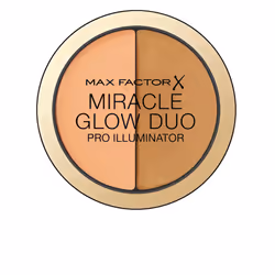 Max Factor Miracle Glow Duo, Universale, 11 g, Donna, Crema, Deep, Custodia compatta