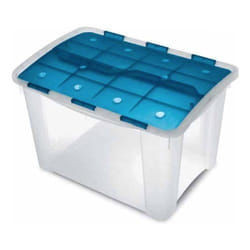 Terry Store-Age Home Box 60 Armadietto portaoggetti Rettangolare Blu, Trasparente