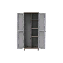 Armadio in resina portascopa mod. c-rattan 68x39x170H cm Terry