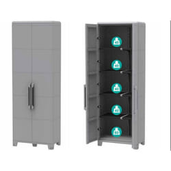 Age armadio modular5 a 2 ante con 4 ripiani regolabili 78x43,6x225,8 cm 1002920 - Terry