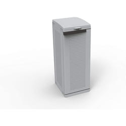 Ecocab 1 , Armadietto per la Raccolta Differenziata, da Interno Esterno, Grigio, Materiale: Plastica - Terry