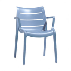 SCAB Giardino Sunset sedia da esterno Pranzo Seduta rigida Schienale rigido Tecnopolimero Azzurro
