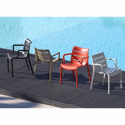 SCAB Giardino Sunset sedia da esterno Pranzo Seduta rigida Schienale rigido Tecnopolimero Azzurro