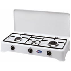 Fornello Parker 3 Fuochi Grande 24 Griglia Piattina Gas Metano 71cm