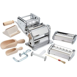 Imperia - Italian Set Regalo Macchina per Pasta Fresca con Accessori Inclusi, Acciaio Cromato, 45.7 x 34.9 x 19.1 cm, Classe di efficienza energetica