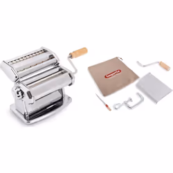 Imperia iPasta, Macchina per la pasta manuale, Fettuccine, Tagliatelle, Cromo, Acciaio inox, Acciaio inox, 205 mm