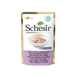 Gatto bst da 50g Tonnetto e Pollo con Prosciutto - Schesir