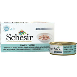 Gatto in Gelatina Confezione da 6 x 50g Tonnetto e Orata - Schesir