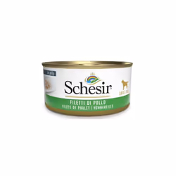 Con ingredienti 100% naturali, il cibo umido per cani Schesir in jelly durante la preparazione è sottoposto a severi controll ...