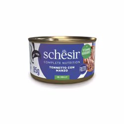 Schesir Cat in Gelatina è un alimento umido per gatti adulti. Golosi filetti di tonnetto o pollo in una morbida gelatina otte ...