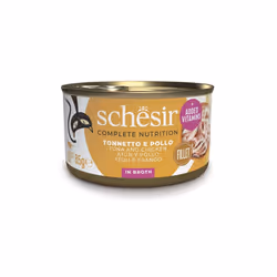 Schesir Cat al Naturale è un alimento umido per gatti adulti. Golosi filetti di tonnetto o pollo al naturale nel proprio brod ...