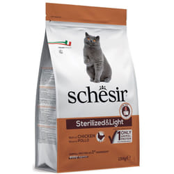 Dry Cat Sterilized & Light per Gatto con Pollo 1,5kg - Schesir