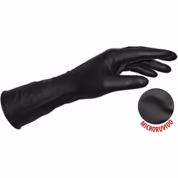 Guanti neri spessorati 50 pzS enza polvere non sterili ambidestri sensibili extra resistenti ipoallergenici iIndicati per ind ...