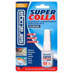 Saratoga Supercolla 7g, Liquido, Adesivo cianoacrilato, Tubo, 7 g