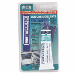 Saratoga Silicone Bianco 60ml, 280 ml, Sigillante in silicone, Adatto per uso interno, Bianco, 1 pz