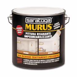 Vellutata risanante impermeabilizzante SARATOGA MURUS è una pittura lavabile, adatta a qualsiasi tipo di materiale (cemento, ...