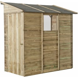 Casetta da Giardino Addossata Parete in Legno a Pannelli Porta Attrezzi Pircher