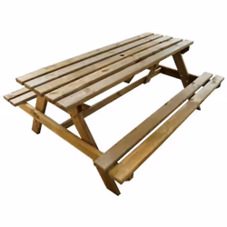 Tavolo con panche PIRCHER CARATTERISTICHE: Realizzato in Conifera impregnataArticolo fornito smontatoDimensioni: 170x140x71 c ...