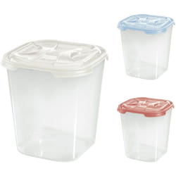 Tontarelli - Contenitore quadro alto in plastica 'frigo box' lt4,75 cm.19,5x19,5xh.21,5 acqua tr