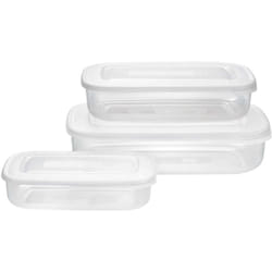 Tontarelli - Set 3 Frigo Box Rettangolare - Bianco - 3 / 1,88 / 0,93 Litri