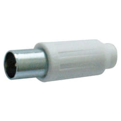 Melchioni - Spinotto tv coassiale maschio 9,5mm bianca alta qualità 491218695