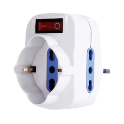 Melchioni - Adattatore MKC1 presa schuko 2 prese bipasso 10/16A 492518057