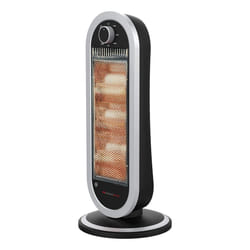 Melchioni SAHARA Interno Nero, Argento 1200 W Riscaldatore di ambienti elettrico alogeno