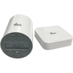 Kit valvola termostatica WiFi 2,4 GHz e gateway di trasmissione, compatibile con Google Home e Amazon Alexa - Hom-io