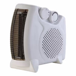 Melchioni Termovent Hotty Plus, Riscaldatore ambiente elettrico con ventilatore, Interno, Pavimento, Bianco, Manopola, 2000 W