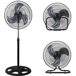 Melchioni - Family Ventilatore Industriale 3 in 1, Installabile a Terra, a Parete o sul Tavolo, 3 Velocità, Funzione di Oscillazione, 3 Pale in
