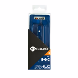 MySound Speak Fluo Auricolare Cablato In-ear Musica e Chiamate Blu - Vista aggiuntiva 7