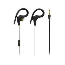 MySound Auricolare sport micr. In-ear, nero/giallo