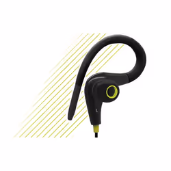MySound Auricolare sport micr. In-ear, nero/giallo
