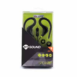 MySound Auricolare sport micr. nero/giallo Auricolari con filo Nero, Verde - Vista aggiuntiva 4