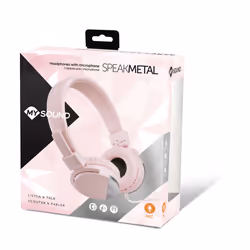 Meliconi MySound Speak Metal Auricolare Cablato A Padiglione Musica e Chiamate Rosa - Vista aggiuntiva 4
