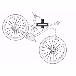 Meliconi My Bike Supporto a muro per bicicletta, monobraccio e richiudibile a muro - Vista aggiuntiva 5