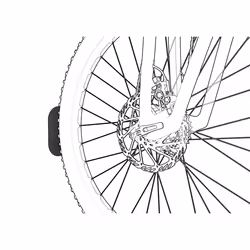 Meliconi My Bike Supporto fisso da bicicletta a parete per ruota anteriore, universale - Vista aggiuntiva 4