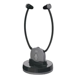 Meliconi 497339 cuffia e auricolare Wireless Stetoscopiche TV Base di ricarica Nero, Grigio