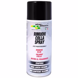 Spray rimuovi adesivo - ideale per superfici plastica, vetro e legno