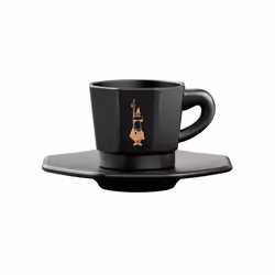 Bialetti RTATZ403, Set, 0,075 L, Nero, Porcellana, Tazza, Caffè
