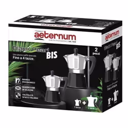 Aeternum Caffettiera Black Pearl Moka Per Espresso La Caffettiera Aeternum Black Pearl Moka per Espresso è una scelta perfett ...