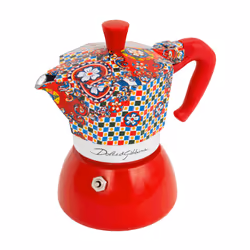 Bialetti Moka Induction Dolce&Gabbana 0,19 L Blu, Rosso, Bianco - Vista aggiuntiva 2