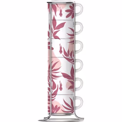 Bialetti SS2024001, Set, 0,09 L, Rosa, Bianco, Porcellana, Tazza, Espresso