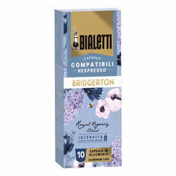 Bialetti Bridgerton, Capsule caffè, Nespresso, 10 tazze, 80% Arabica 20% Robusta, 5,5 g, 10 pz