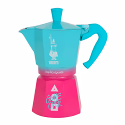 Bialetti 0005393, Moka, Verde, Rosa, Bianco, Alluminio, 6 tazze, Termoplastica, Moka Express
