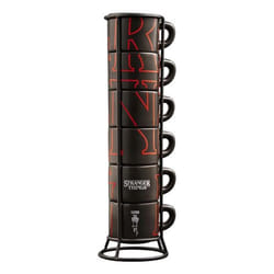 Bialetti Stranger Things tazza Nero, Rosso Espresso 1 pz