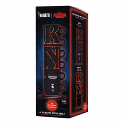 Bialetti Stranger Things tazza Nero, Rosso Espresso 1 pz - Vista aggiuntiva 4