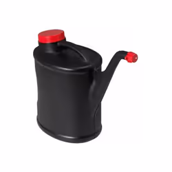 Polietilene colore grigio scuro Dotazione tappi chiusura colore rosso Adatto per carburanti