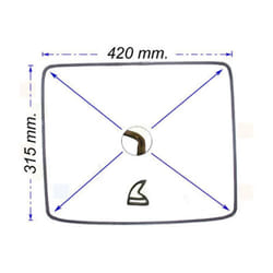 NARDI GUARNIZIONE PORTA FORNO NARDI DA 60CM misure 31,5 X 42